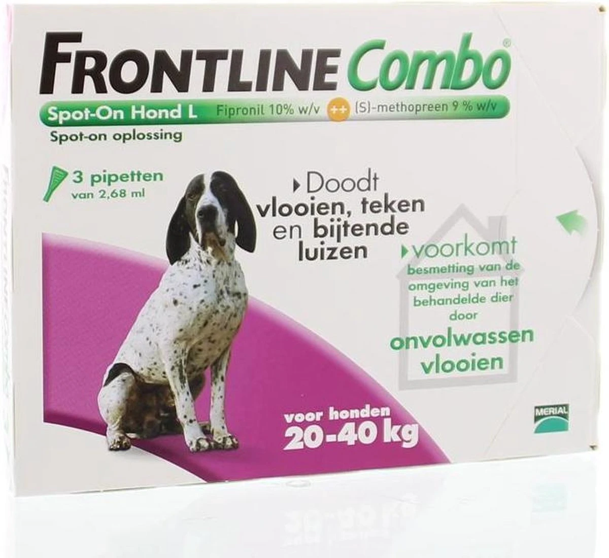 Frontline Combo - L: Van 20 Tot 40 Kg - Anti Vlooienmiddel En Tekenmiddel - Hond - 3 Pipetten 14 Frontline Combo - L: Van 20 Tot 40 Kg - Anti Vlooienmiddel En Tekenmiddel - Hond - 3 Pipetten - Afbeelding 14