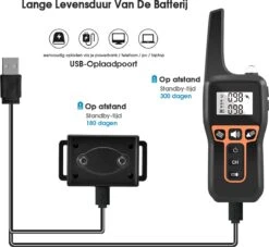 Anti Blafband EN Trainingshalsband In 1 - UNIEK SYSTEEM - 1000m Bereik - 100 Levels 16 Anti Blafband EN Trainingshalsband In 1 - UNIEK SYSTEEM - 1000m Bereik - 100 Levels -Huisdierbenodigdheden 1200x1101 5