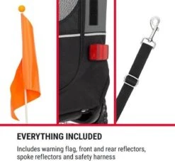 Klarfit Husky Race Hondenfietskar 282 Liter - 75 X 85 X 137 Cm (BxHxD) - Past Bij Alle Fietsen Met 26-28" - Belastbaarheid Van 40 Kg -Huisdierbenodigdheden 1200x1105 3