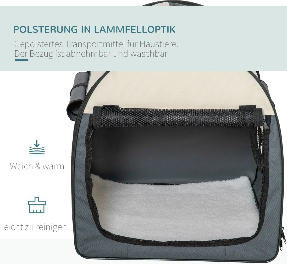 PawHut Hondenbox Inklapbare Hondentransportbox Dier 2 Kleuren 5 Maten 1O-T46O-R3DG-2 9 PawHut Hondenbox Inklapbare Hondentransportbox Dier 2 Kleuren 5 Maten 1O-T46O-R3DG-2 - Afbeelding 9