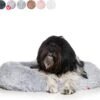 Snoozle Donut Hondenmand - Zacht En Luxe Hondenkussen - Wasbaar - Fluffy - Hondenmanden - 60cm - Lichtgrijs