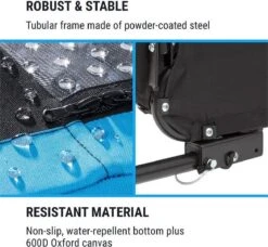 Klarfit Husky Hondenfietskar 250 Liter - 75 X 87,5 X 146 Cm (BxHxD) - Past Bij Alle Fietsen Met 26-28" - Belastbaarheid Van 45 Kg -Huisdierbenodigdheden 1200x1107 3