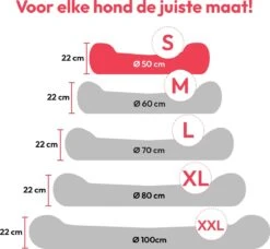 Snoozle Donut Hondenmand - Zacht En Luxe Hondenkussen - Wasbaar - Fluffy - Hondenmanden - 50cm - Grijs -Huisdierbenodigdheden 1200x1110 4