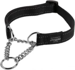 Rogz Utility Sliphalsband Ketting Zwart - - 45-70x2.5 Cm -Huisdierbenodigdheden 1200x1112 7