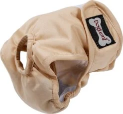 Loopsheidbroekje Hond - Beige - Maat XS - Hondenbroekje - Hondenluier - Loopsheid Teef - Wasbaar