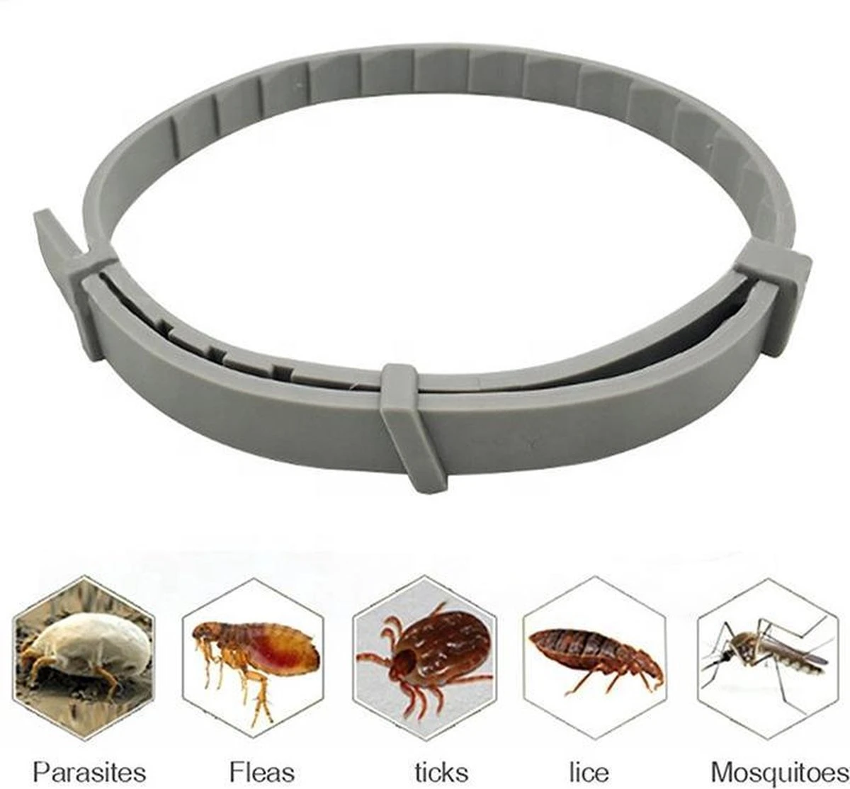 Vlooienband Hond - Tekenband - 8 Maanden Bescherming - Honden - Anti Vlooien En Teken Middel - 62 Cm 2 Vlooienband Hond - Tekenband - 8 Maanden Bescherming - Honden - Anti Vlooien En Teken Middel - 62 Cm - Afbeelding 2