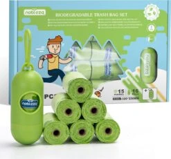 Nobleza AX4 - Hondenpoepzakjes Met Dispenser - 240 Stuks - Biologisch Afbreekbaar - Poepzakjes Hond - 16 Rollen -Huisdierbenodigdheden 1200x1115 2