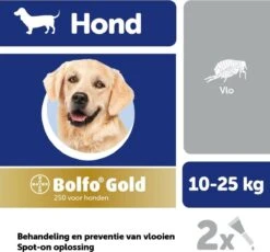 Bayer Bolfo Gold 250 Anti Vlooienmiddel - Hond - 10 Tot 25 Kg - 2 Pipetten -Huisdierbenodigdheden 1200x1116 8