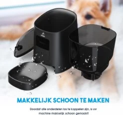 Pawsy® AR1 - Automatische Voerbak – Automatische Voederbak Kat - Kattenvoerautomaat - Voerdispenser - Zwart - 6L - Smart App – Instelbaar Voedingsschema Voor Huisdier – GRATIS Opscheplepel -Huisdierbenodigdheden 1200x1117 4
