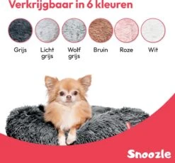 Snoozle Hondenmand - Zacht En Luxe Hondenkussen - Wasbaar - Fluffy - Hondenmanden - 80cm - Grijs -Huisdierbenodigdheden 1200x1118 11