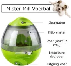 Mister Mill Speelbal - Honden Speelgoed Intelligentie - Voerbal - Snackbal Hond Kat – Interactieve Hond Kat - Voer EI -Huisdierbenodigdheden 1200x1118
