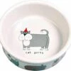 Trixie Voerbak Kat Keramiek Met Print Assorti (200 ML-12 CM)