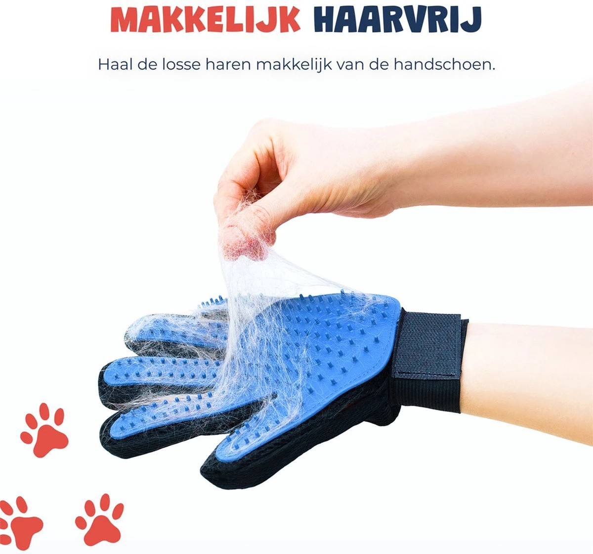 Merkloos Vachtverzorgingshandschoen 6 Merkloos Vachtverzorgingshandschoen - Afbeelding 6