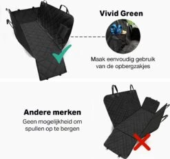 Vivid Green Hondendeken Voor Achterbank En Kofferbak - Inclusief Opbergzakken - Auto - Universeel - Zwart 17 Vivid Green Hondendeken Voor Achterbank En Kofferbak - Inclusief Opbergzakken - Auto - Universeel - Zwart -Huisdierbenodigdheden 1200x1122 3