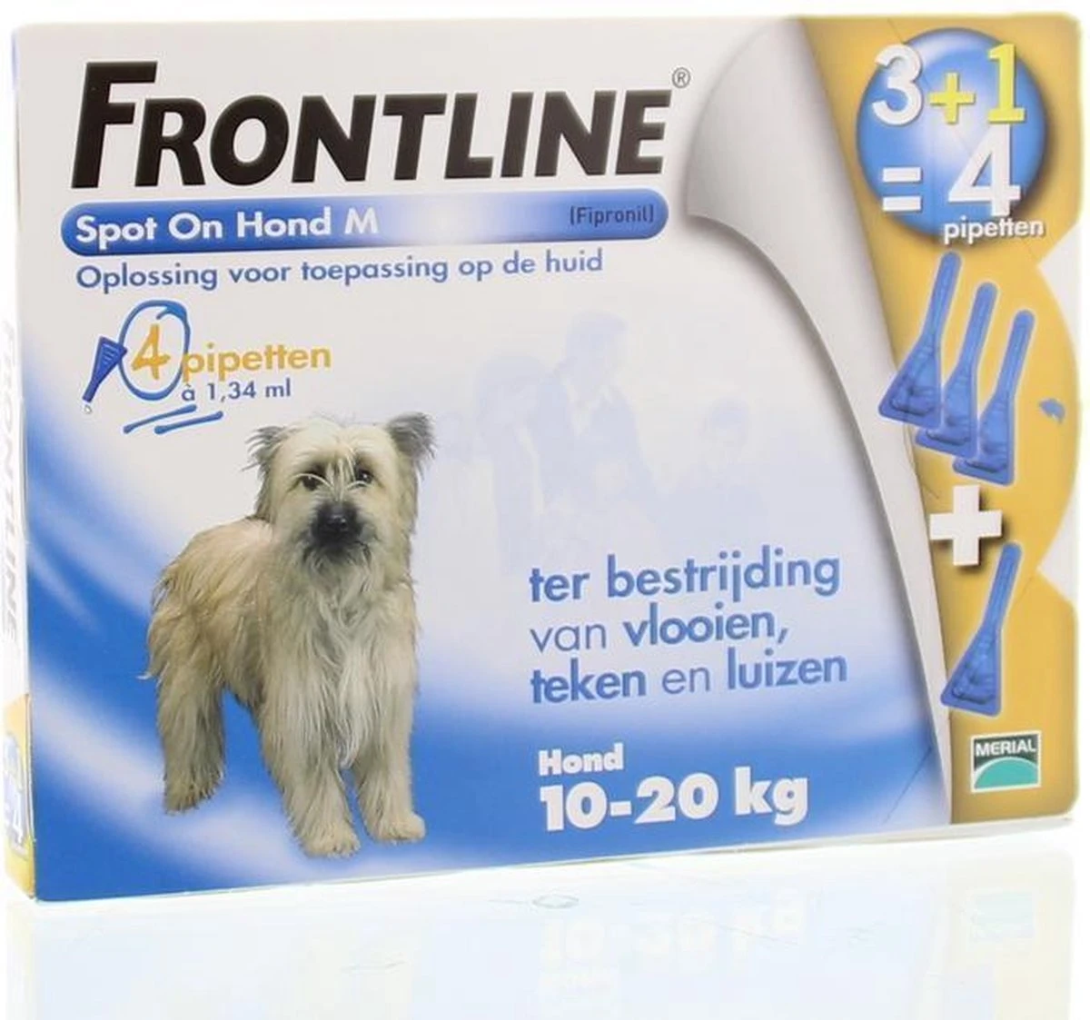 Frontline Spot-On M Anti Vlooienmiddel - Hond - 4 Pipetten 7 Frontline Spot-On M Anti Vlooienmiddel - Hond - 4 Pipetten - Afbeelding 7