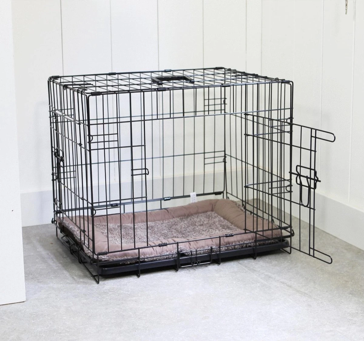 Adori Hondenbench - Zwart - M - 76 X 48 X 54 Cm 3 Adori Hondenbench - Zwart - M - 76 X 48 X 54 Cm - Afbeelding 3