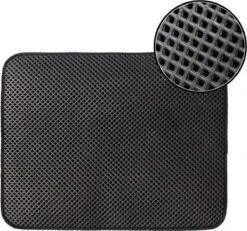 Merkloos Kattenbakmat - Grit Opvanger - 45 X 60 - Waterdicht - Kattenmat Met Filter - Kattenbak Accessoires - Kat Benodigheden - Cat Litter Mat - Dubbele Laag -Huisdierbenodigdheden 1200x1124 27