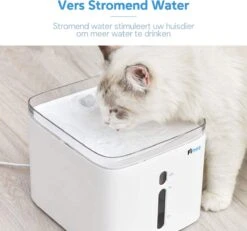 Premium Drinkfontein Kat & Hond - Finez - Incl. Herbruikbare Filter - Kattenfontein - 3 Standen - LED Indicators - 2,5L - Wit -Huisdierbenodigdheden 1200x1124 4
