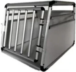 Auto Bench Aluminium Medium | Large 82 X 61 X 62 Cm - Grey MDF -Huisdierbenodigdheden 1200x1126 4