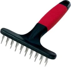 Ferplast Herderhark Dubbel - Hondenvachtborstel - 11x15.5 Cm Rood Zwart -Huisdierbenodigdheden 1200x1128 2