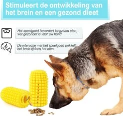 Merkloos Corn Dog Toothbrush - Honden Speelgoed - Hondenspeelgoed - Honden Tandenborstel - Gezond Dieet - Hondenspeeltje - Honden Speelgoed Intelligentie -Huisdierbenodigdheden 1200x1130 10