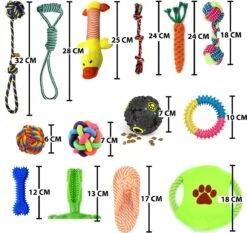 Filo Honden Speelgoed Set 14 Stuks - Hondenspeeltjes Knuffel - Hondenbal - Flostouw - Bot - Frisbee - Hondentouw - Hondenspeelgoed Intelligentie - Kauwspeelgoed Hond En Puppy - Bijtspeelgoed Hondenknuffel - Hondenspeeltje Met Piep -Huisdierbenodigdheden 1200x1133 5