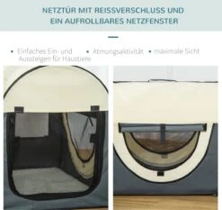 PawHut Hondenbox Inklapbare Hondentransportbox Dier 2 Kleuren 5 Maten 1O-T46O-R3DG-2 17 PawHut Hondenbox Inklapbare Hondentransportbox Dier 2 Kleuren 5 Maten 1O-T46O-R3DG-2 -Huisdierbenodigdheden 1200x1133 6