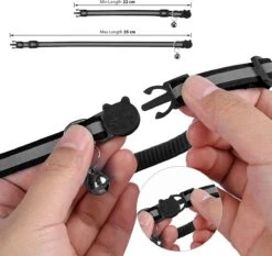 YONO Katten Halsband Geschikt Voor Apple Airtag - Kattenbandje Met Belletje En Reflecterend - GPS Kat - Zwart -Huisdierbenodigdheden 1200x1133 9