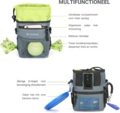 TIKKENS® Honden Belonings Tasje - Honden Snoepjes/Snacks - Honden Speelgoed - Intelligentie Training - Grijs/Zwart -Huisdierbenodigdheden 1200x1134 15