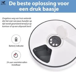 PetFriends Automatische Voerbak Voor Hond En Kat - Incl. Batterijen - Voerautomaat Met 6 Compartimenten - 24 Uurs Timer - Elektrische Voederbak -Huisdierbenodigdheden 1200x1135 10