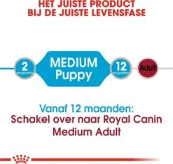 Royal Canin Shn Medium Puppy Pouch - Hondenvoer - 10 X 140 G -Huisdierbenodigdheden 1200x1135 13