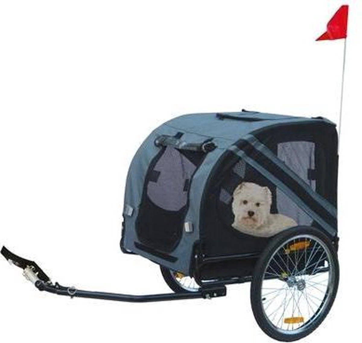 Flamingo Doggy Liner Economy - Hondenfietskar - Grijs/Zwart 9 Flamingo Doggy Liner Economy - Hondenfietskar - Grijs/Zwart - Afbeelding 9