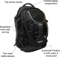 Hondenrugzak Voor Kleine Honden Met Diverse Opbergvakken - Voor Honden Tot 11 Kg - Kurgo G-train K9 - 33x53x25cm - Black -Huisdierbenodigdheden 1200x1137 6