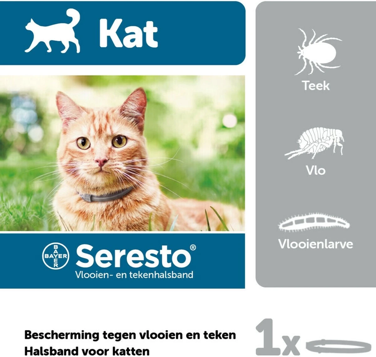 Seresto Teken- En Vlooienband - Anti Tekenmiddel - Kat - 38 Cm 9 Seresto Teken- En Vlooienband - Anti Tekenmiddel - Kat - 38 Cm - Afbeelding 9