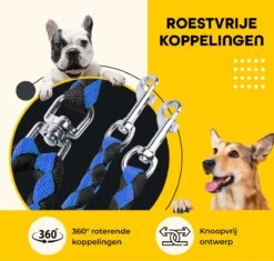 KCMultisupplies Dubbele Hondenriem Voor 2 Honden - Duo Hondenlijn Voor Hond - 120cm - Hondenleiband Riem -Huisdierbenodigdheden 1200x1141
