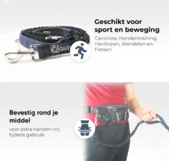 Canicross Looplijn Hond Met Heupriem Voor Hardlopen - Elastische Handsfree Hondenriem - Honden Trainingslijn - 150/200cm - Grijs -Huisdierbenodigdheden 1200x1142 1
