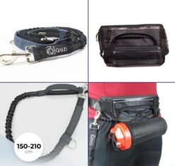 Canicross Looplijn Hond Met Heupriem Voor Hardlopen - Elastische Handsfree Hondenriem - Honden Trainingslijn - 150/200cm - Grijs -Huisdierbenodigdheden 1200x1142 2