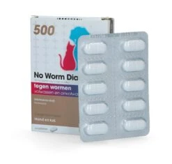 No Worm Diacur 500 Ontworming Hond En Kat 10 Tabletten -Huisdierbenodigdheden 1200x1142