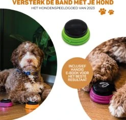 Vulpes Pets® PRO Praatknop Voor Honden - Dogbuttons - Laat Uw Huisdier Spreken - Hondenspeelgoed - Honden Training - Incl. E-Book & Trainingsstickers -Huisdierbenodigdheden 1200x1143 12