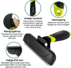 Mister Mill Trimhark - Hondenkam Kattenkam - Dierenkam 6,6 CM -Huisdierbenodigdheden 1200x1143 8