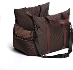 Dogs&Co Luxe Honden Autostoel Royal+ Choco Waterproof Quilt -Huisdierbenodigdheden 1200x1146 10