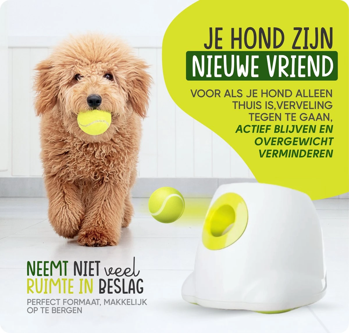 VEDIC® - Automatische Ballenwerper - Hondenspeelgoed - Ballenschieter Voor Honden 8 VEDIC® - Automatische Ballenwerper - Hondenspeelgoed - Ballenschieter Voor Honden - Afbeelding 8