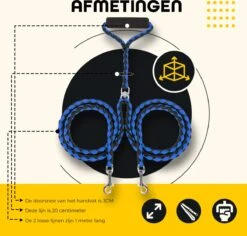 KCMultisupplies Dubbele Hondenriem Voor 2 Honden - Duo Hondenlijn Voor Hond - 120cm - Hondenleiband Riem -Huisdierbenodigdheden 1200x1147 1