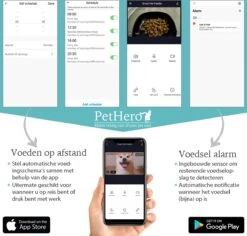 PetHero 3 Voerautomaat Wit - Verstelbare Camera - Smartphone Besturing - Automatische Voerbak Voor Kat Of Hond - 6.0 L -Huisdierbenodigdheden 1200x1147 10