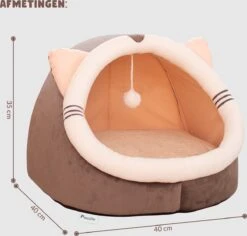 Kattenmand - Kattenhuis - Kattenbed - Kattenhangmat - Poezenmand - Kattenkussen - 40 Cm -Huisdierbenodigdheden 1200x1147 23