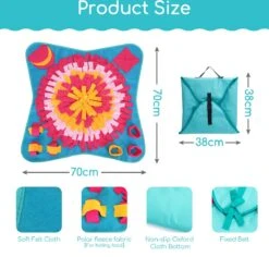 Nobleza Snuffelmat - Speelmat - Hondenspeelgoed - Fleece - Snackmat - 70 X 70 Cm 9 Nobleza Snuffelmat - Speelmat - Hondenspeelgoed - Fleece - Snackmat - 70 X 70 Cm -Huisdierbenodigdheden 1200x1148 24