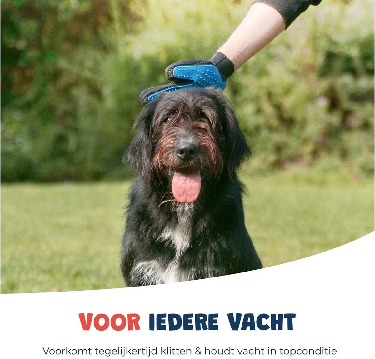 Merkloos Vachtverzorgingshandschoen 5 Merkloos Vachtverzorgingshandschoen - Afbeelding 5