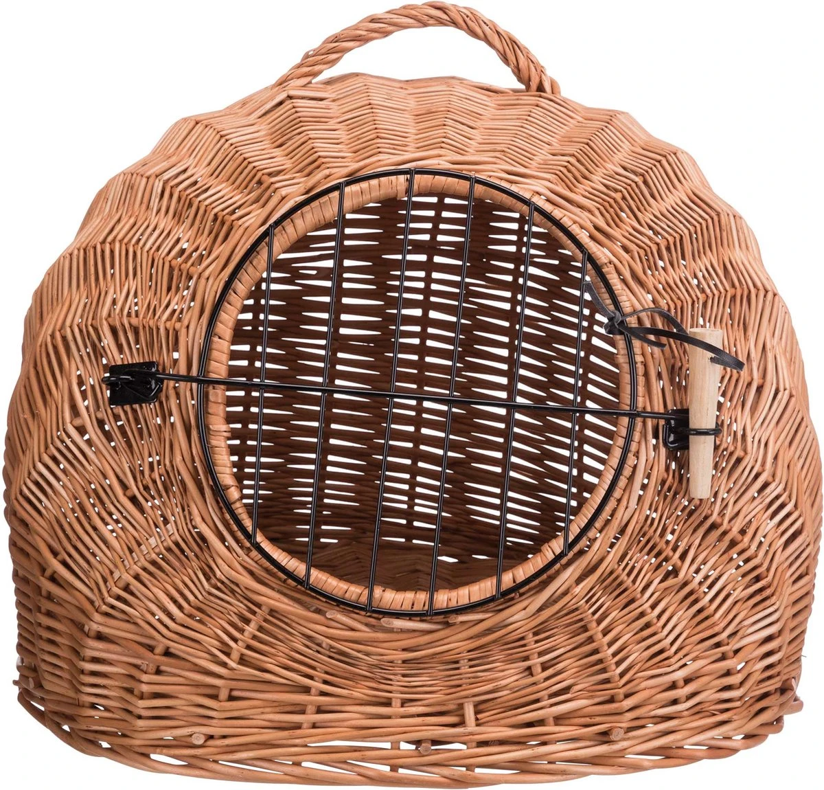 Trixie Rotan Kattenmand Met Deur - ø 50CM 2 Trixie Rotan Kattenmand Met Deur - ø 50CM - Afbeelding 2