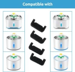 Loha-party® Drinkfontein Filters - Filters Kattenfontein - Filters Hondenfontein-Katoen Filter-Pomp Filter- Water Filter-2 Navulling Set -2*4 St -Huisdierbenodigdheden 1200x1150 9