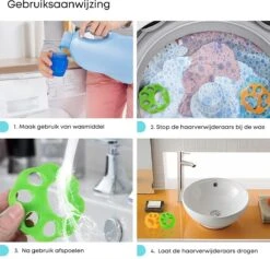 CaseProtect HG - 2 Stuks Haarverwijderaar Voor Katten En Honden - Eenvoudig Haren Verwijderen In Wasmachine En Droger - Kattenhaar En Hondenhaar - Anti Haren - Pluizenverwijderaar En Dierenhaar Verwijderaar Voor Kleding -Huisdierbenodigdheden 1200x1152 1